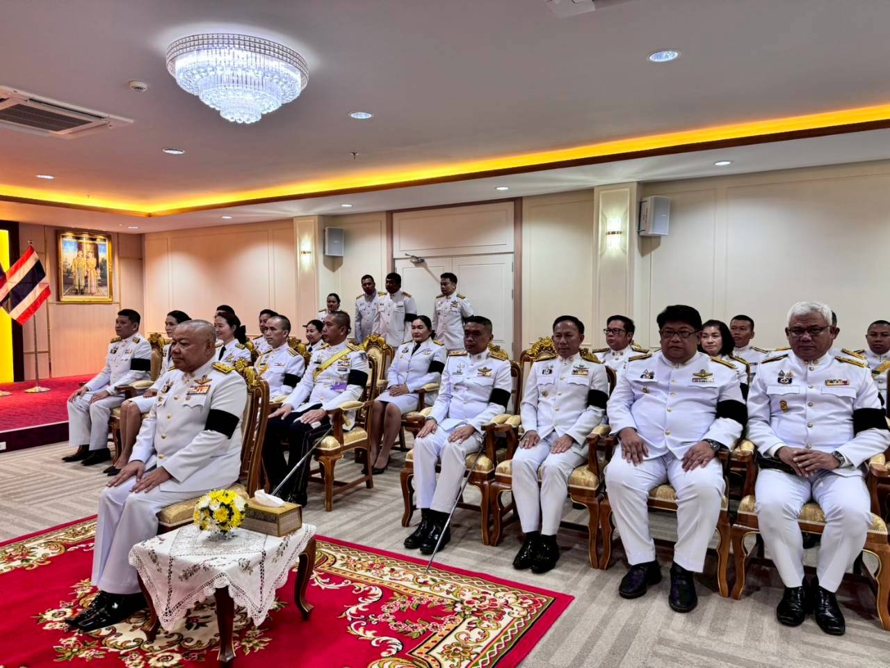 title - นที่ 24 กุมภาพันธ์ 2569 นายวิทูล ประดิษฐบุญ มอบหมายให้  เจ้าหน้าที่ ส.ป.ก.ปราจีนบุรี เข้าร่วม พิธีวางพานพุ่มดอกไม้และถวายสักการะ เนื่องในวันคล้าย วันพระราชสมภพของพระบาทสมเด็จพระพุทธเลิศหล้านภาลัย